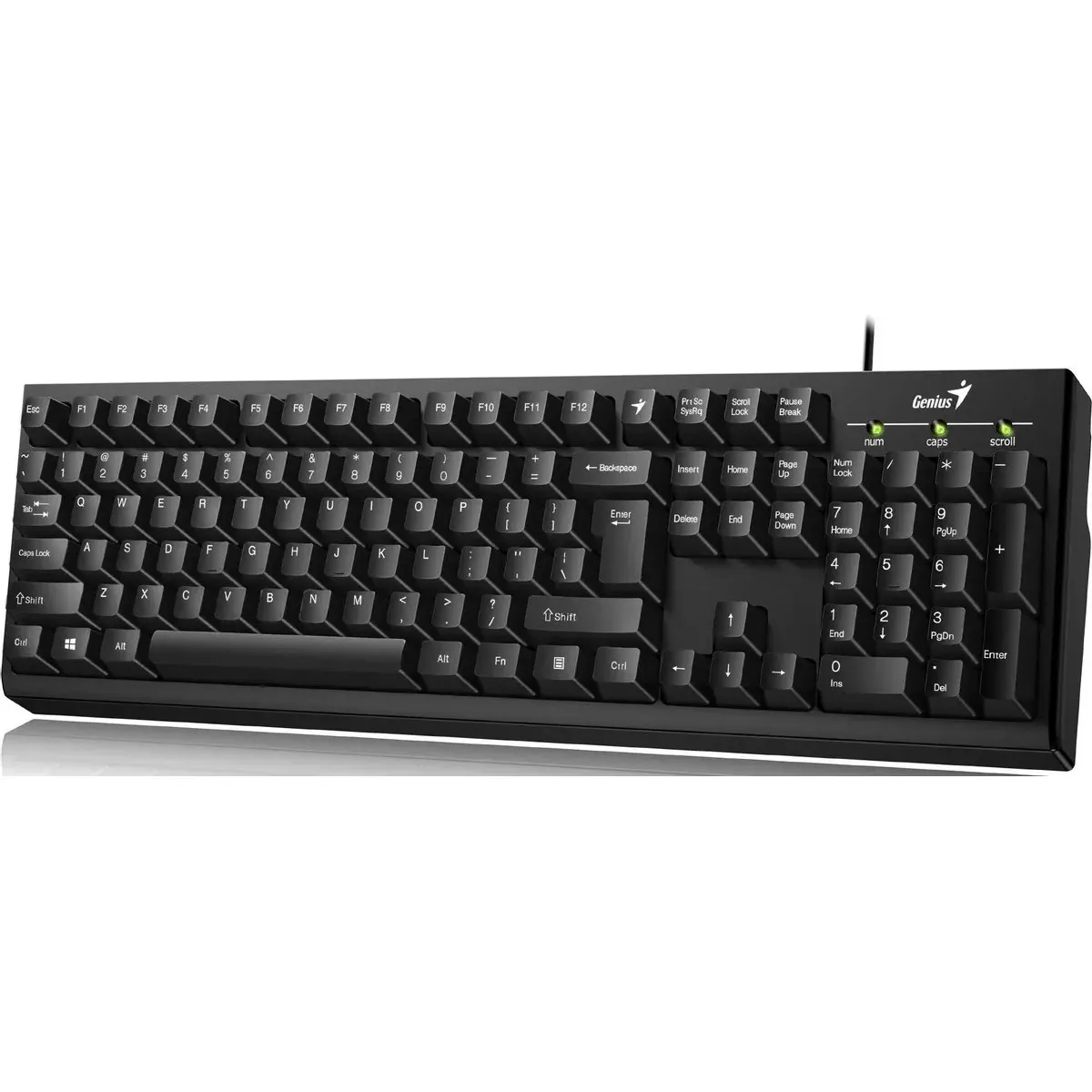 Клавиатура Genius Smart KB-100, проводная USB, 105 клавиш, мембранная, чёрная