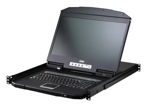 KVM-переключатель ATEN CL3708INW-ATA-RG, 8 портов USB/HDMI, 18.5" ЖК, 1U, фото 2