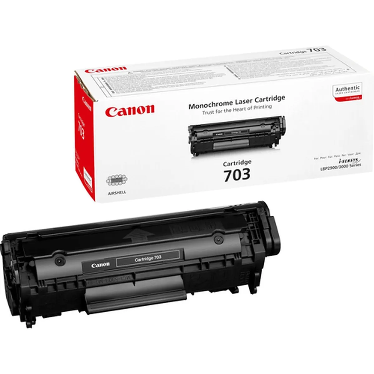 Картридж Canon 703 (7616A005), чёрный, 2000 страниц, для LBP-2900/3000