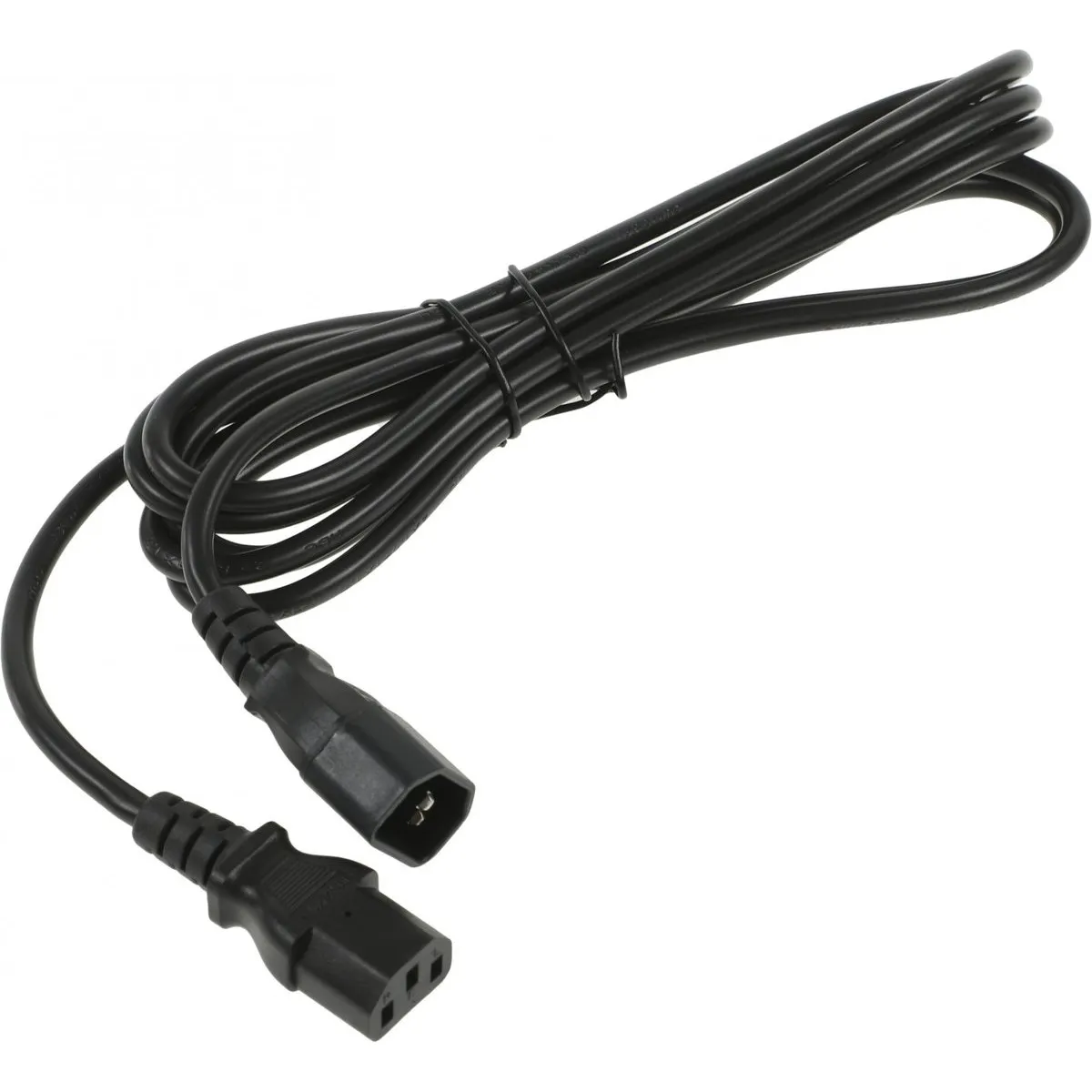 Кабель питания Hyperline PWC-IEC13-IEC14-3.0-BK, IEC 320 C13–C14, 3 м