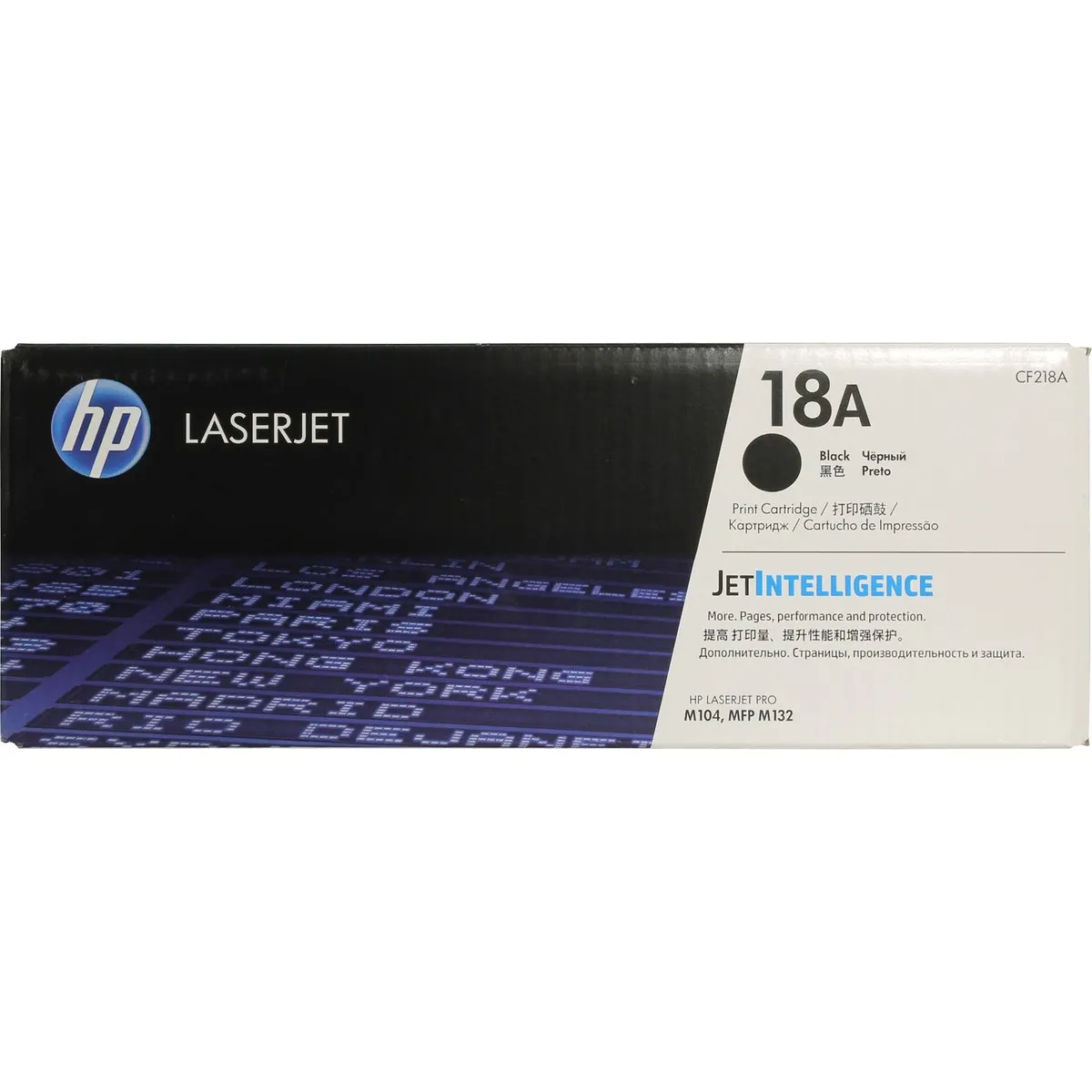 Картридж HP CF218A (18A), черный, 1400 стр., для LaserJet Pro M104/M132