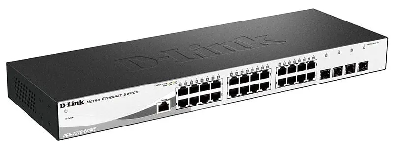 Коммутатор D-Link DGS-1210-28/ME/A2B, 24×1GbE, 4×SFP, L2+, 1U, фото 2
