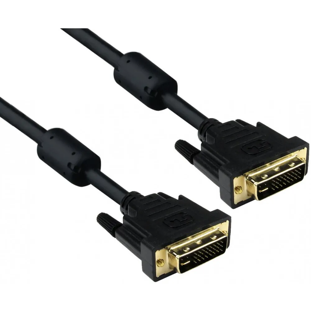 Кабель ExeGate EX-CC-DVI2F-1.8, DVI-D Dual Link, 1.8 м, 2 ферритовых фильтра, фото 2