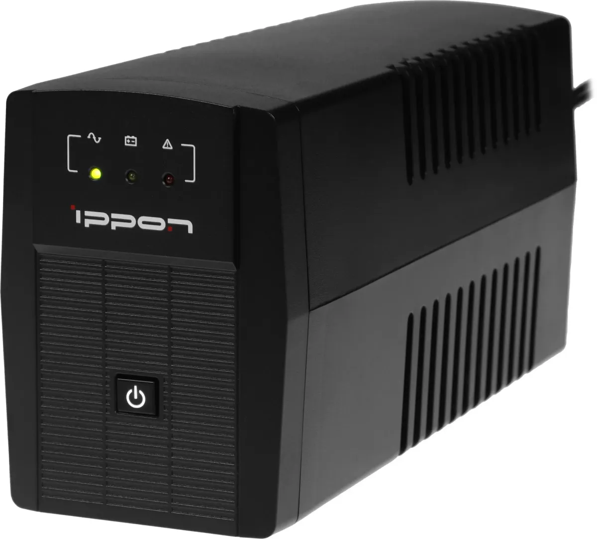 ИБП Ippon - Back Basic 1050 ВА/600 Вт, Line-Interactive, in (220V Сетевой шнур (Schuko)), 2xSchuko, Tower, Euro, цвет чёрный, 403409, фото 2