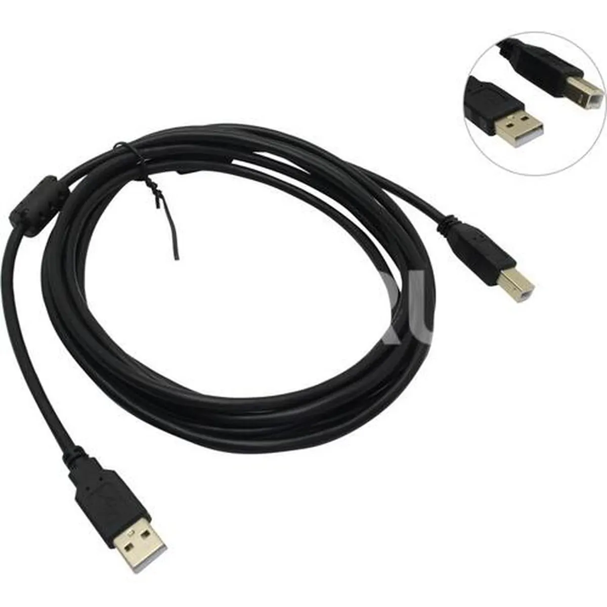Кабель Defender USB04-10 PRO, USB 2.0 A–B, 3 м, 2 ферритовых фильтра
