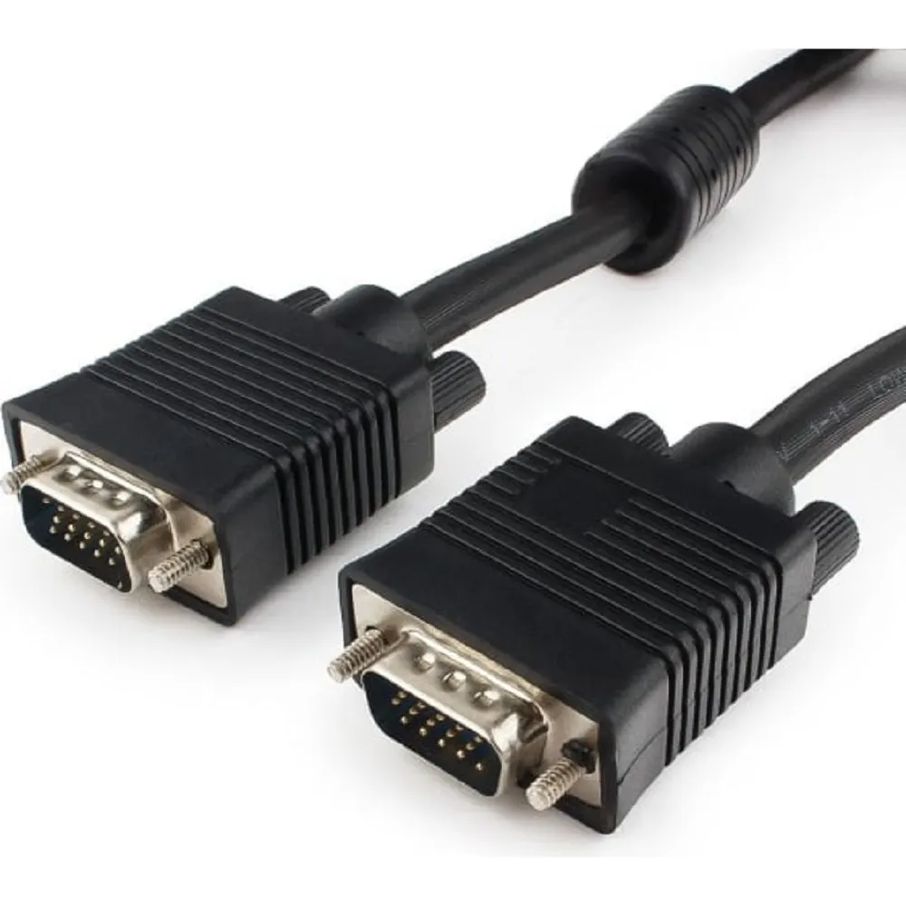 Кабель VGA Gembird CC-PPVGA-15m-B, 15 м, VGA male-male, 2 ферритовых фильтра, фото 2