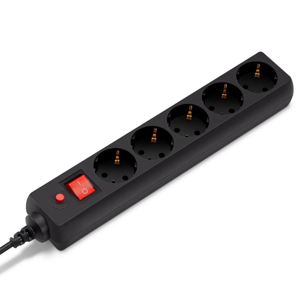 Сетевой фильтр Buro 500SH-5-B, 5 розеток, 5 м, 2200 Вт, IP20, фото 2