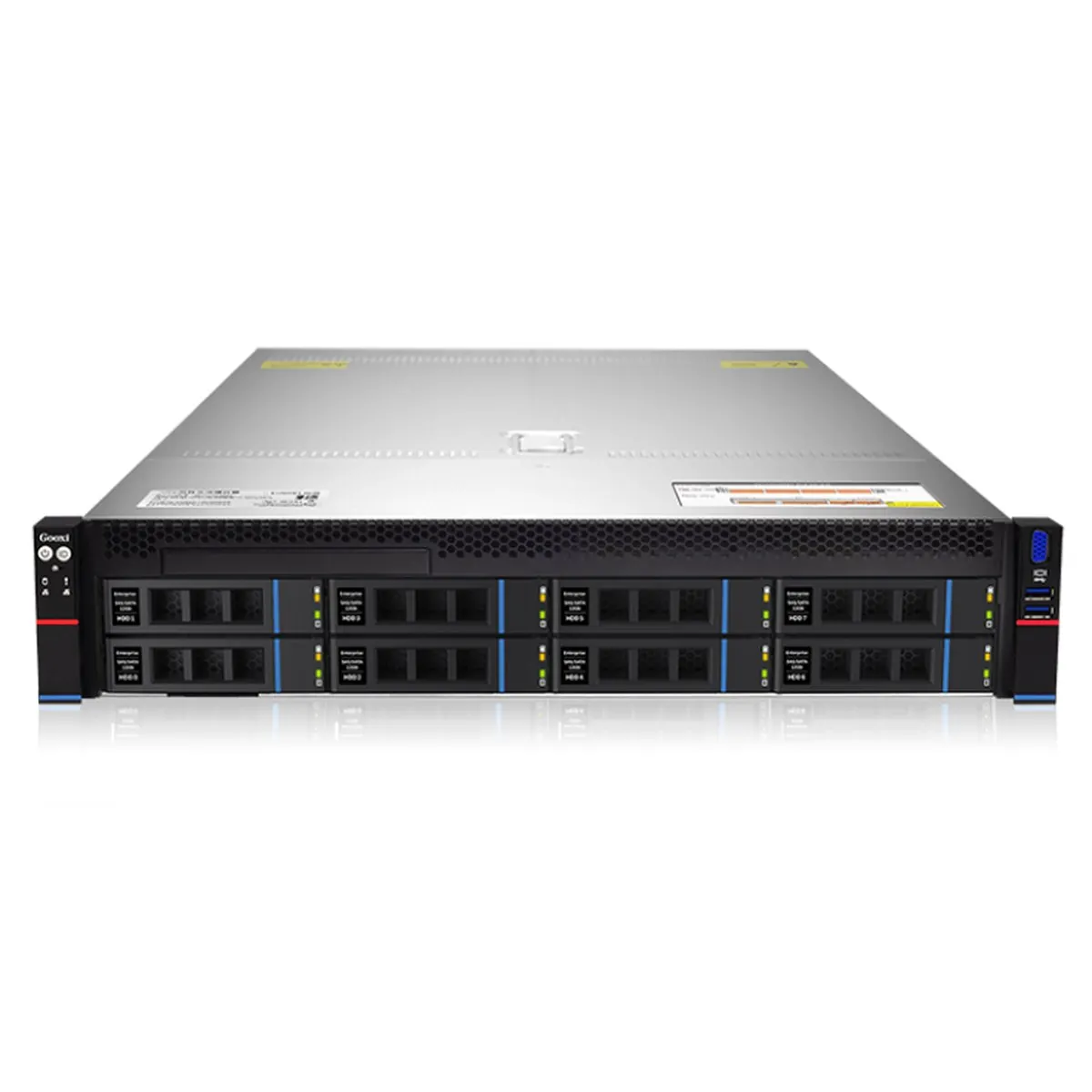 Серверная платформа Gooxi SR201-D08R-G2, 2U, 8 отсеков, AMD EPYC 9004, 2x1300 Вт