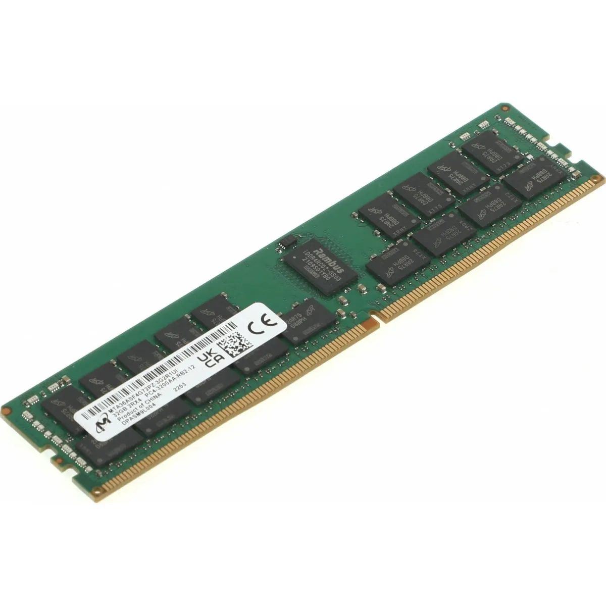 Модуль памяти MICRON MTA36ASF4G72PZ-3G2, 32 ГБ DDR4-3200 ECC RDIMM