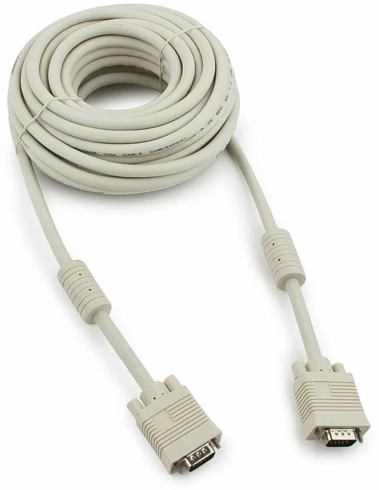 Кабель VGA VCOM VVG6460-10M, 15M-15F, 10 м, 2 ферритовых фильтра, фото 2