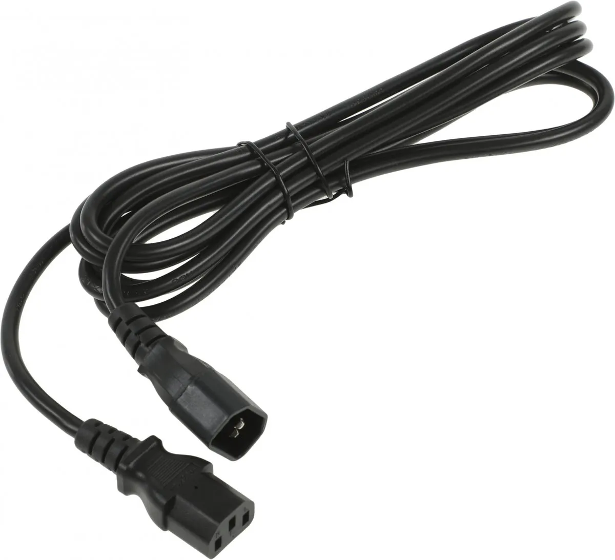 Кабель питания Hyperline PWC-IEC13-IEC14-3.0-BK, IEC 320 C13–C14, 3 м, фото 2
