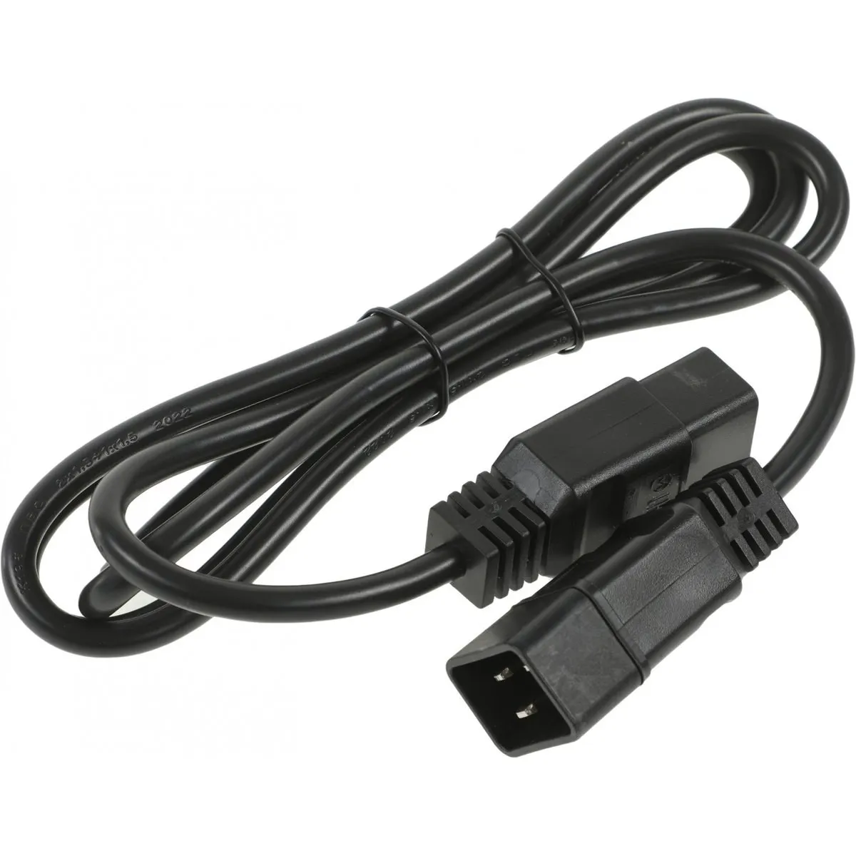 Кабель питания Hyperline PWC-IEC19-IEC20-1.8-BK, IEC 320 C19–C20, 16 А, 1.8 м