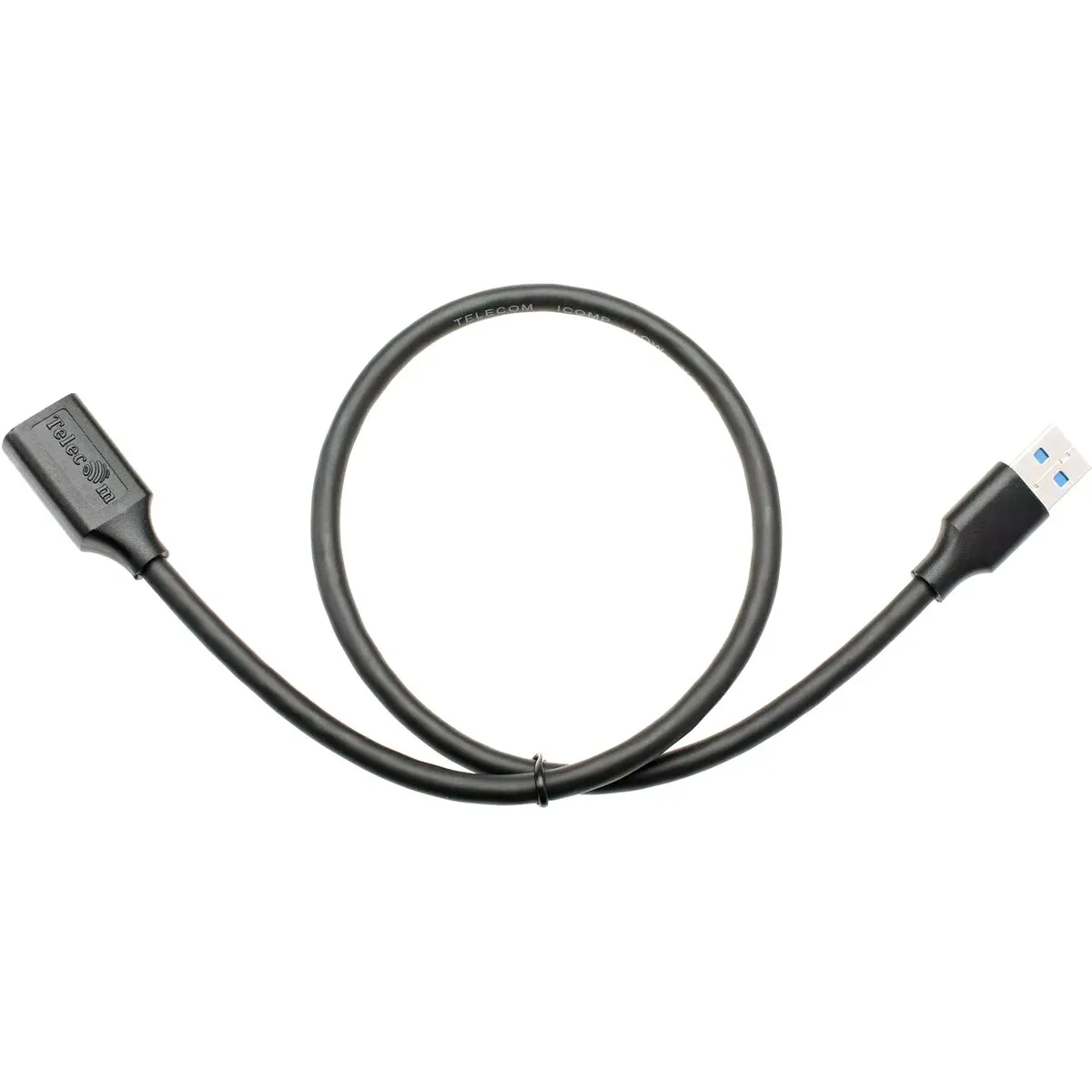 Кабель USB VCOM TUS708-0.5M, USB 3.0 A-A, удлинительный, 0.5 м