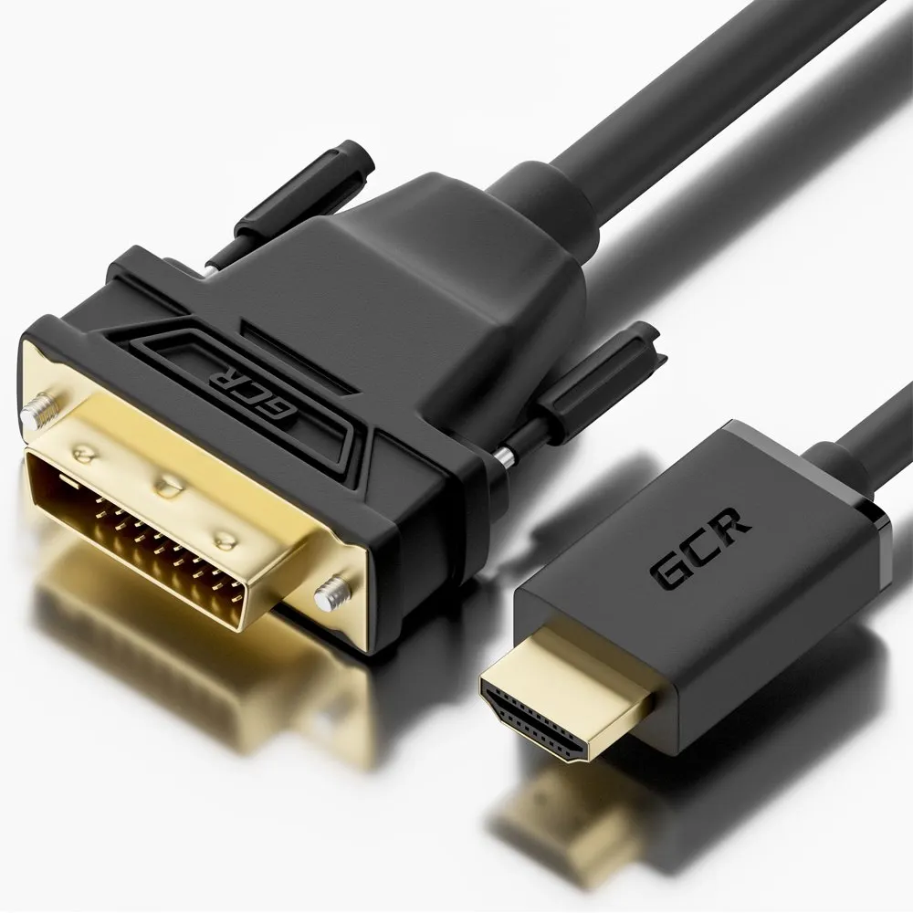 Кабель-переходник GCR GCR-HD2DVI1-3.0m, HDMI–DVI-D, 3 м, Dual Link, фото 2