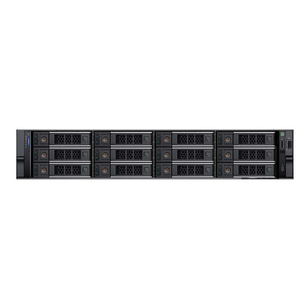 Сервер DELL PowerEdge R760 2U/ 12LFF + 4SFF NVMe/ H755/ 2xGE/ 6VHPerf Fan/RC6/ bezel/noTPM/IDRAC9 ent/rails/1YWARR