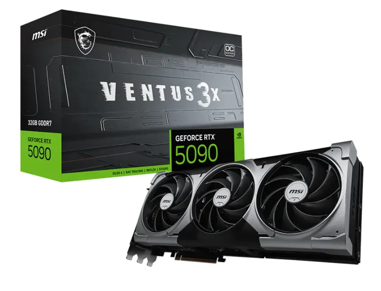 Видеокарта MSI RTX 5090 32G VENTUS 3X OC, 32ГБ GDDR7, PCIe 5, HDMI, 3×DP, фото 2