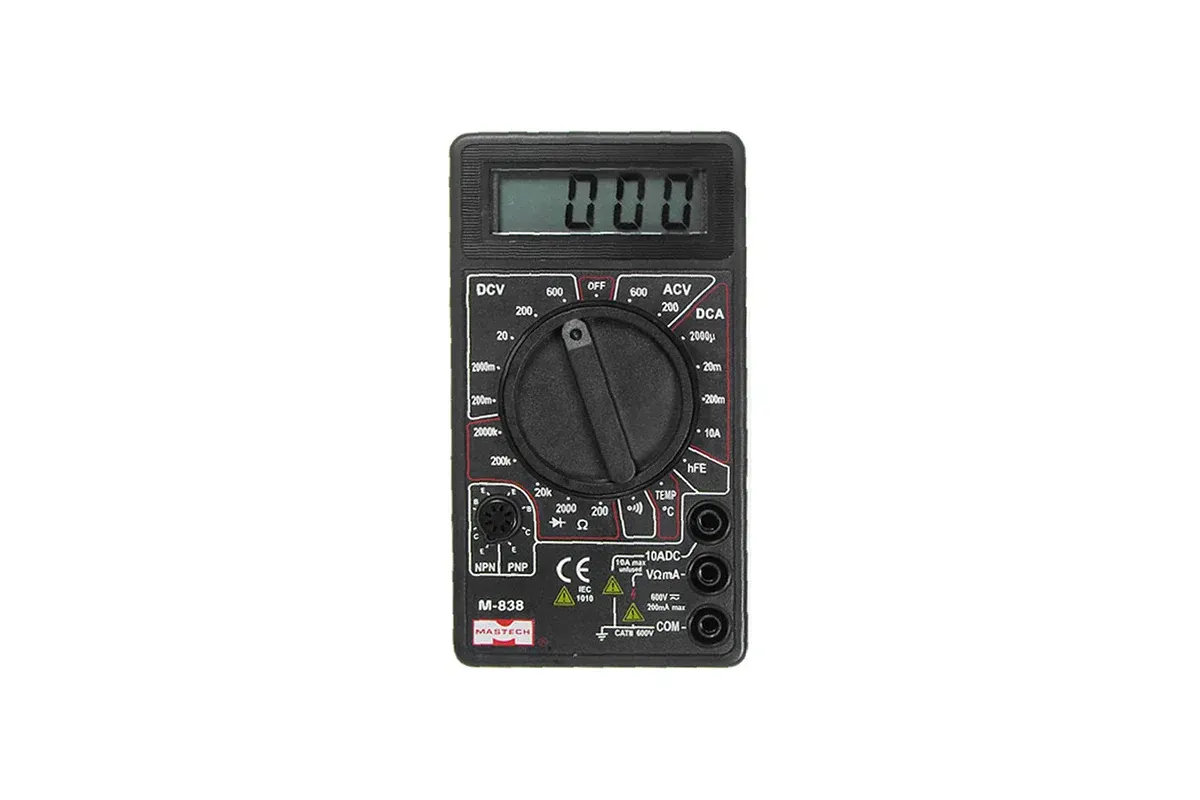 Мультиметр Master Professional M838, 1000 В DC, 750 В AC, 10 А, ЖК-дисплей, фото 2