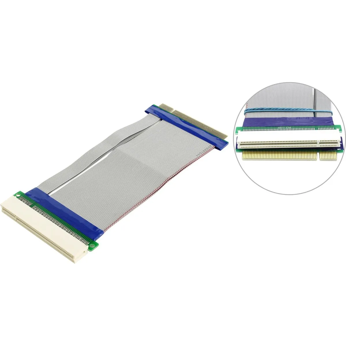 Райзер Espada EPCI AM-PCI BF 18R, PCI Male, гибкий шлейф, 18 см