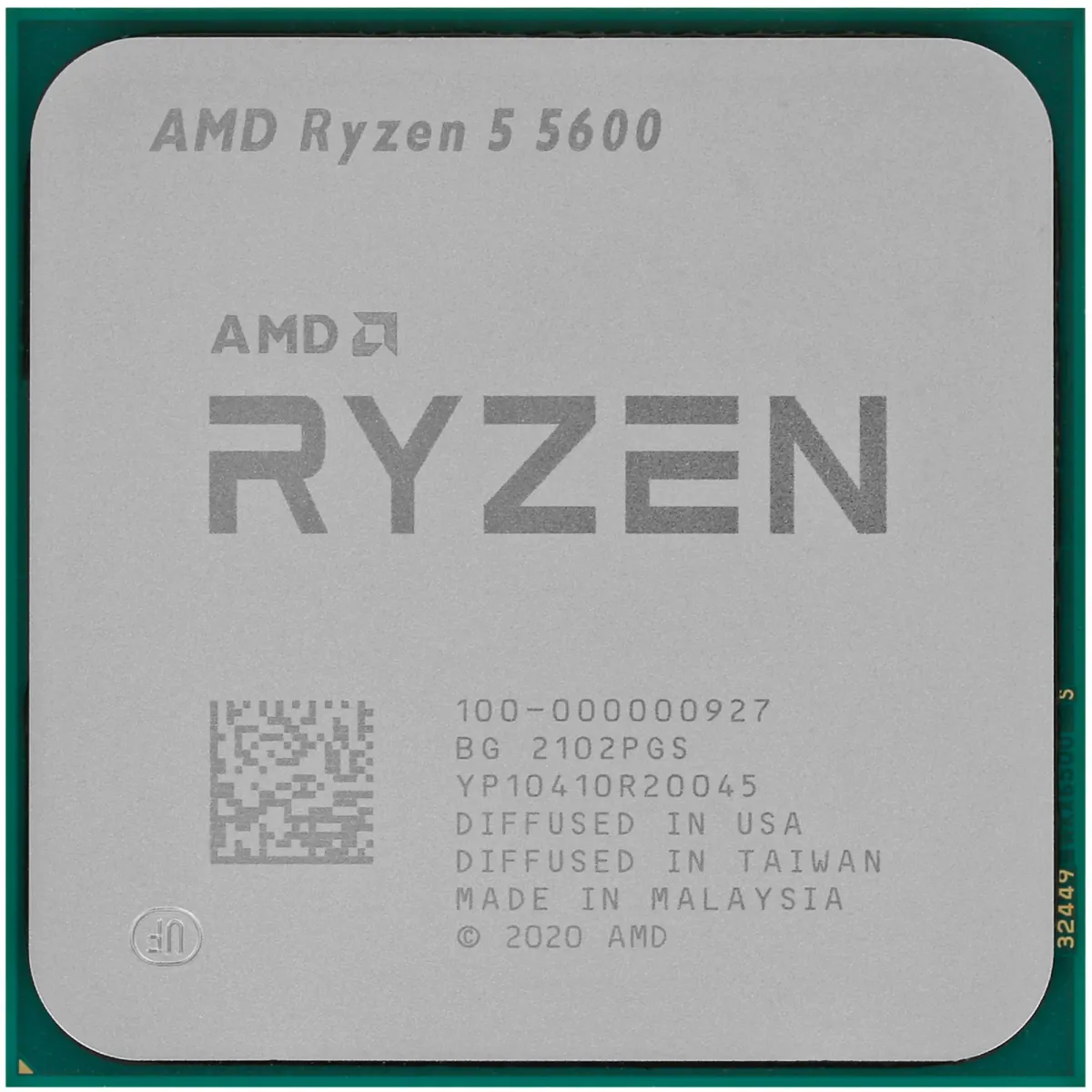 Процессор AMD Ryzen 5 5600, AM4, 6 ядер/12 потоков, 3.5–4.4 ГГц, 65 Вт, OEM, фото 2