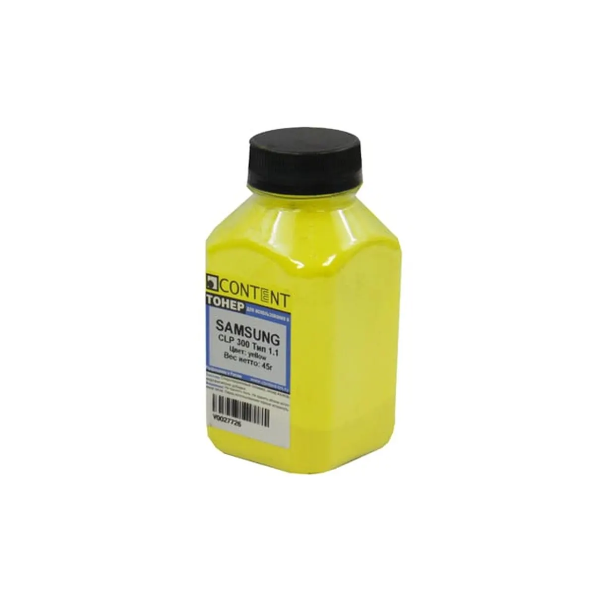 Тонер Content 9802503361 для Samsung CLP-300, Тип 1.1, жёлтый, 45 г