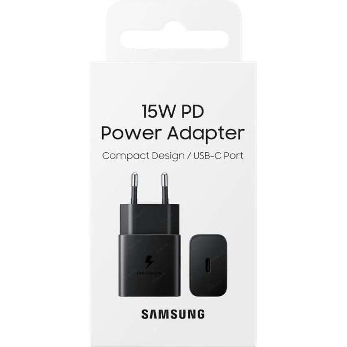 Зарядное устройство Samsung EP-T1510N, USB Type-C, 15 Вт, PD, черный