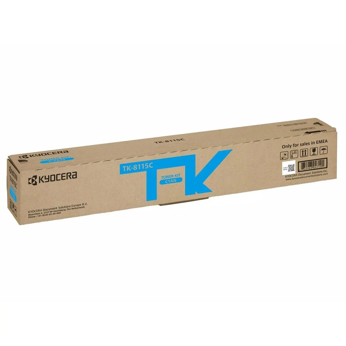 Тонер-картридж Kyocera TK-8115C 1T02P3CNL0, голубой, 6000 страниц