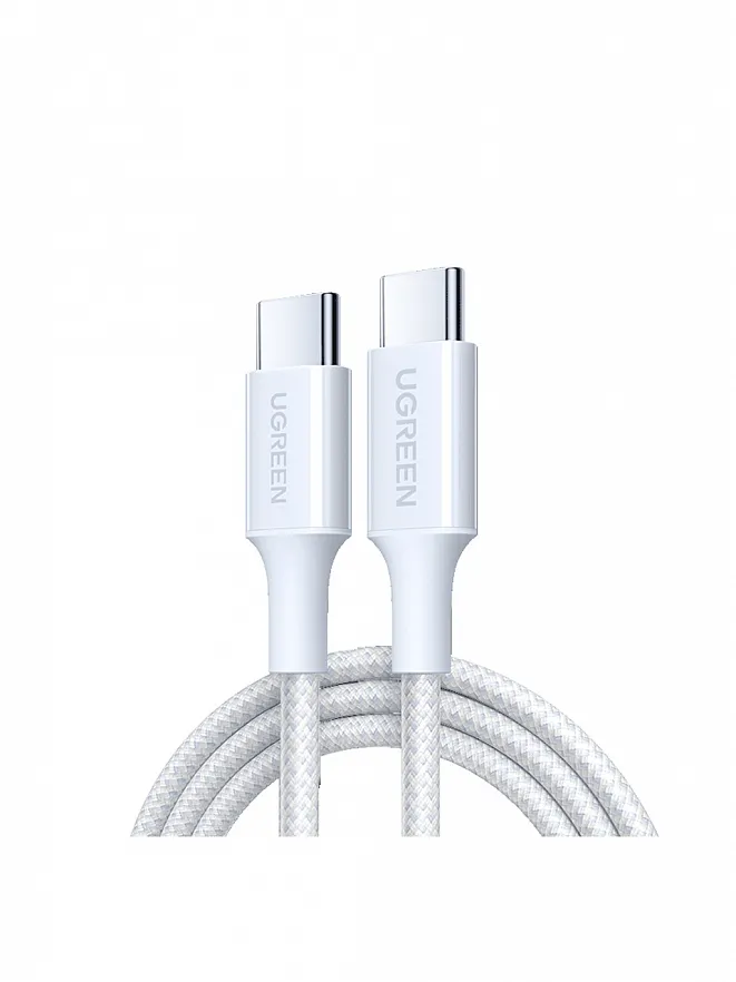 Кабель Ugreen 35218 L501, USB-C — USB-C, 1 м, 60 Вт, USB 2.0, белый, фото 2