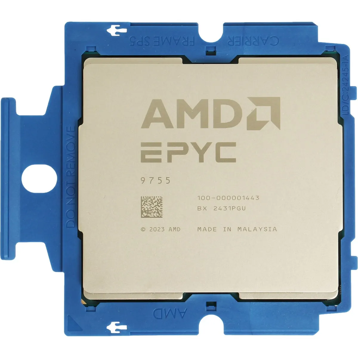 Процессор AMD EPYC 9755, SP5, 128 ядер/256 потоков, 2.7–4.1 ГГц, 512 МБ, 500 Вт, OEM