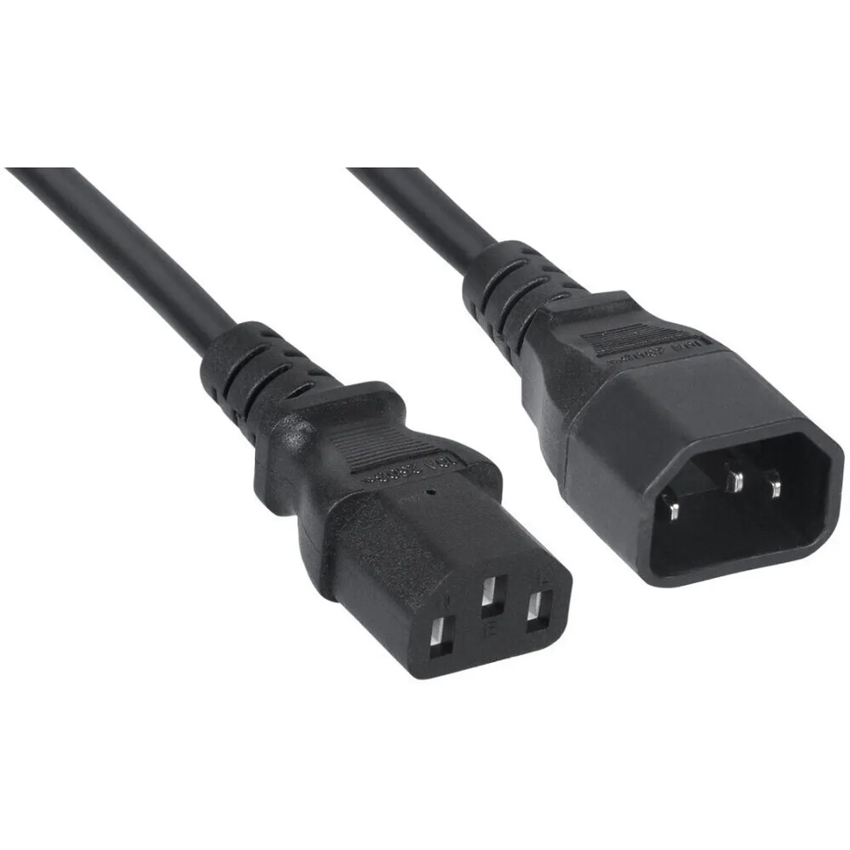 Кабель питания Cablexpert PC-189-1-1.8M, C13–C14, 1.8 м, 3×1 мм², чёрный