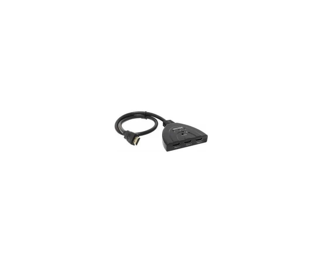 Коммутатор видеосигналов Telecom TTS6033, HDMI 3 входа × 1 выход, HDMI 1.4, до 1920x1080, кабель 0.45 м, фото 2