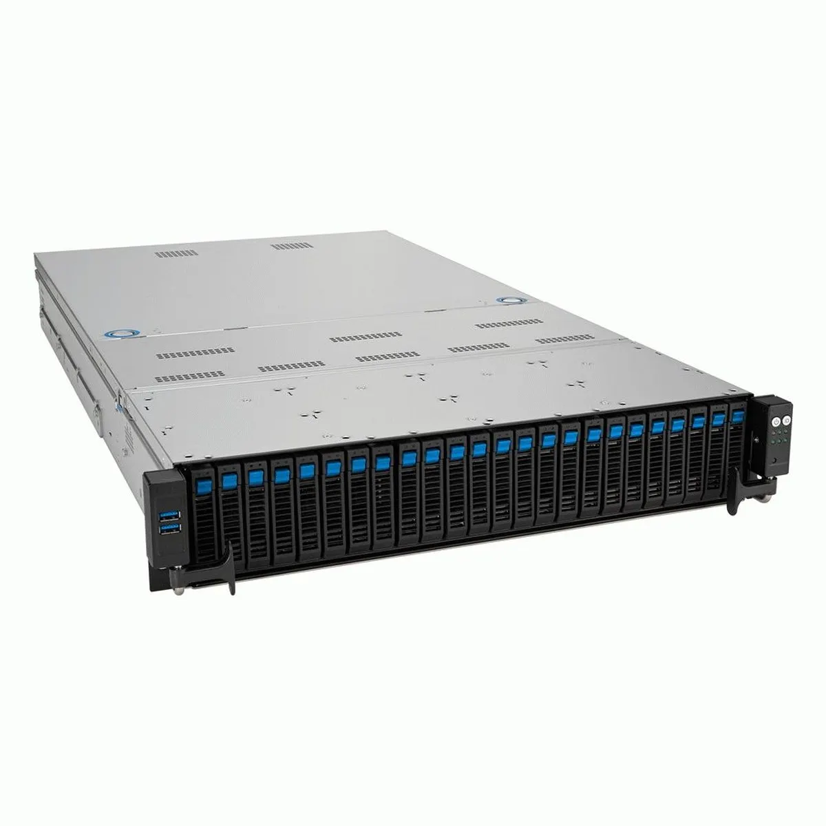Сервер ASUS RS720A-E12-RS24U, 2U, 2×Socket SP5, 24×DDR5, 24×2,5", 2×10GbE