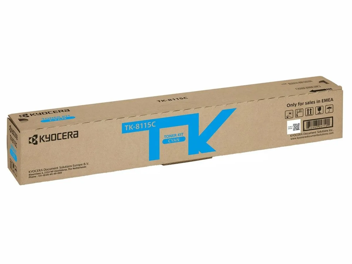 Тонер-картридж Kyocera TK-8115C 1T02P3CNL0, голубой, 6000 страниц, фото 2
