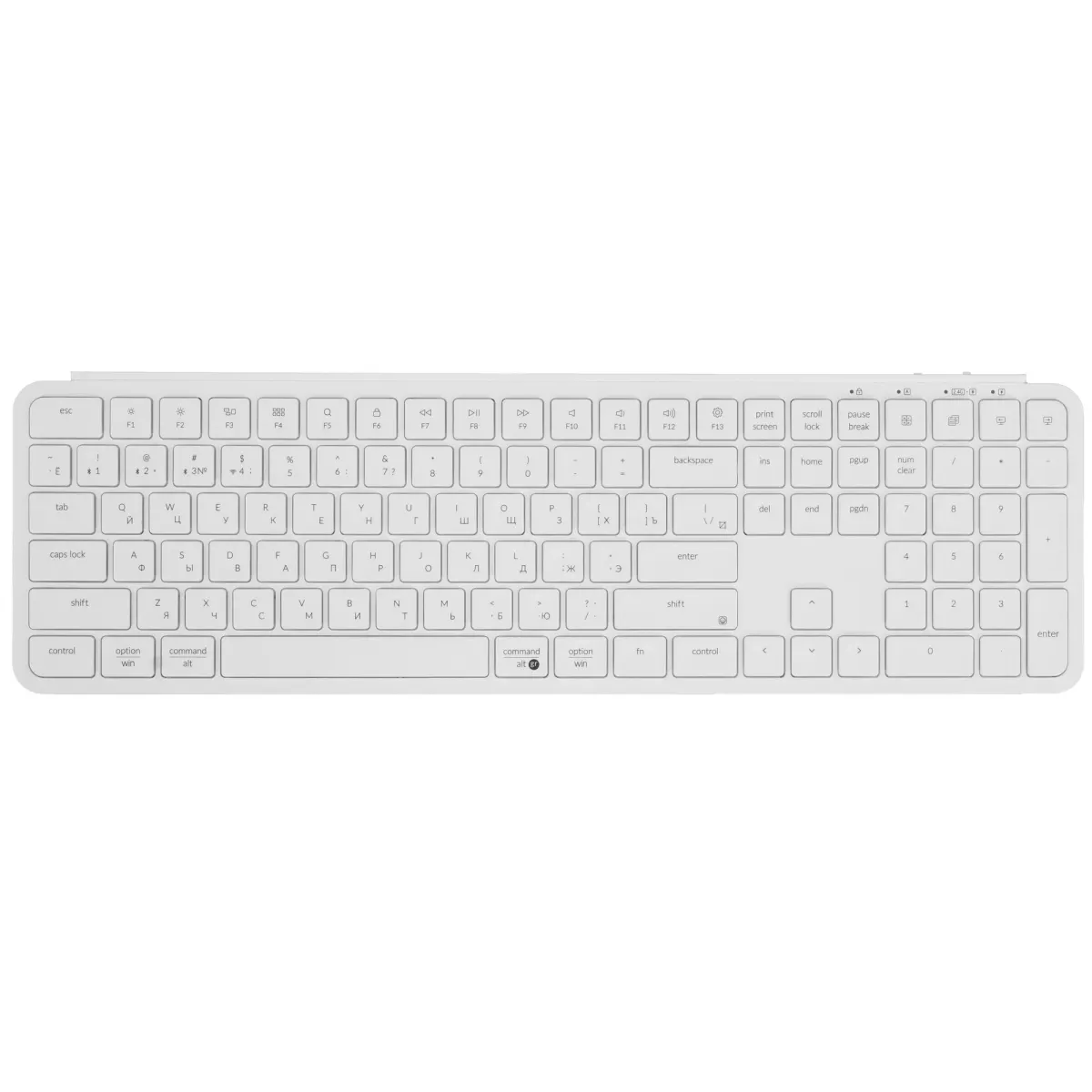 Клавиатура Keychron B6 Pro B6P-K8-RU, USB-C/Bluetooth 5.2/2,4 ГГц, белая, фото 2
