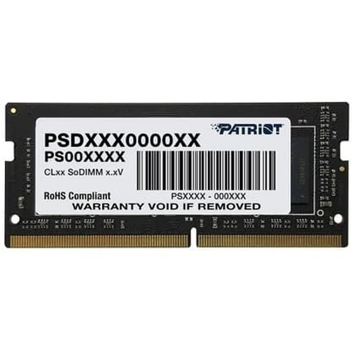 Модуль памяти Patriot Signature PSD44G266681S, DDR4 SO-DIMM, 4 ГБ, 2666 МГц, CL19