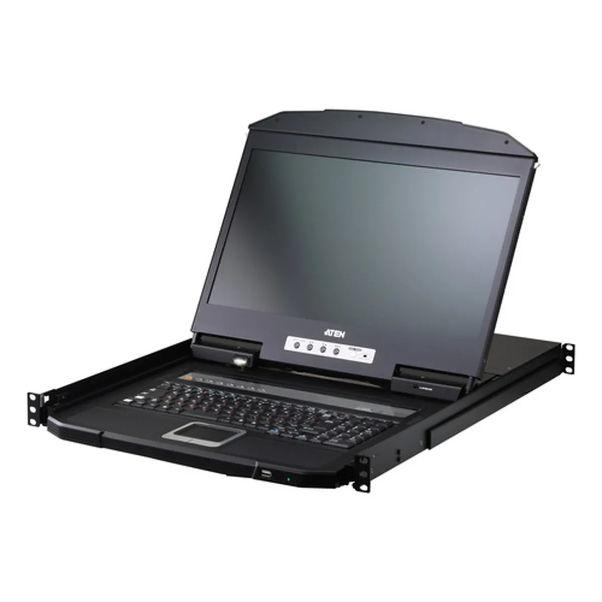 KVM-переключатель ATEN CL3708INW-ATA-RG, 8 портов USB/HDMI, 18.5" ЖК, 1U