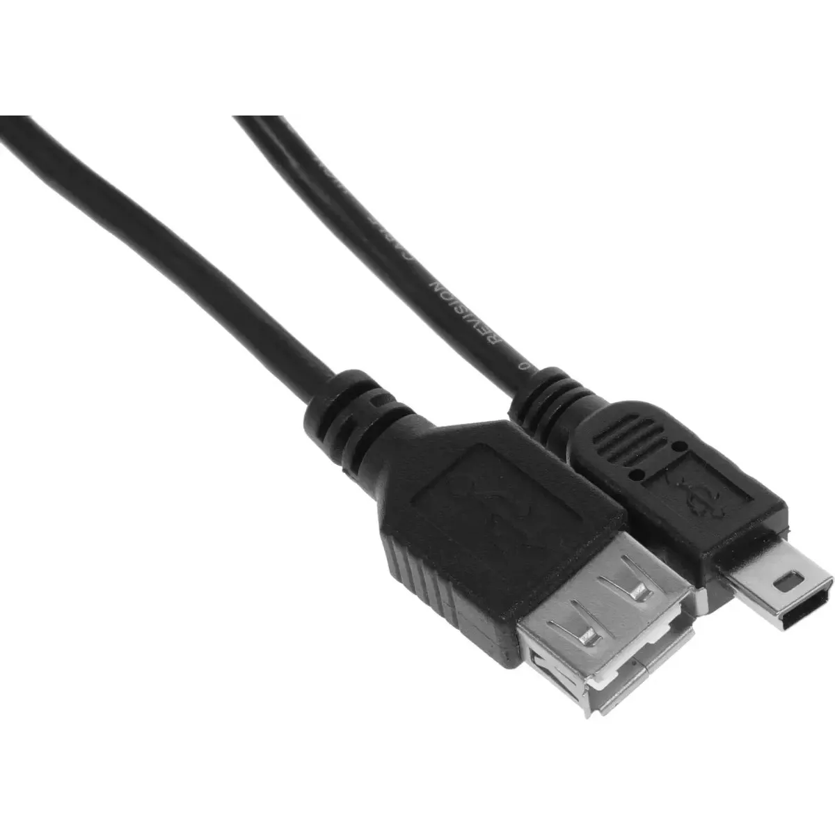 Кабель-переходник Cablexpert A-OTG-AFBM-002, USB 2.0 OTG, USB-A (F) — Mini-USB (M), 0,15 м