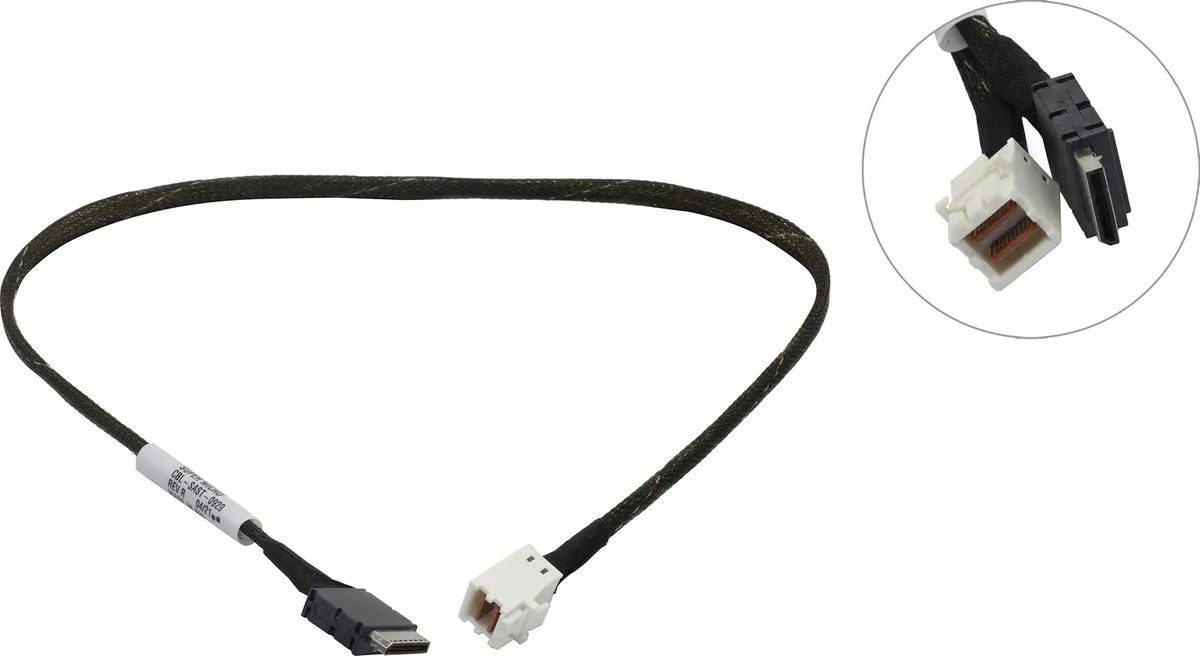 Кабель Supermicro CBL-SAST-0929-01, MiniSAS HD SFF-8643 — OCuLink SFF-8611, 1 м, фото 2
