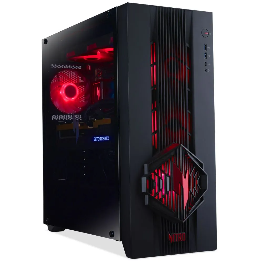 Настольный ПК Acer Nitro 70 N70X3D-100, Ryzen 9 9950X3D, 32 ГБ DDR5, 1 ТБ SSD, RTX 5080 16 ГБ, фото 2