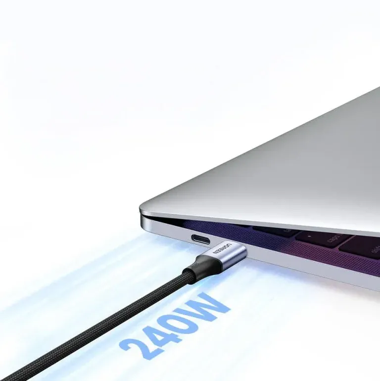 Кабель UGREEN US535, USB-C — USB-C, USB 2.0, 1 м, чёрный, фото 2