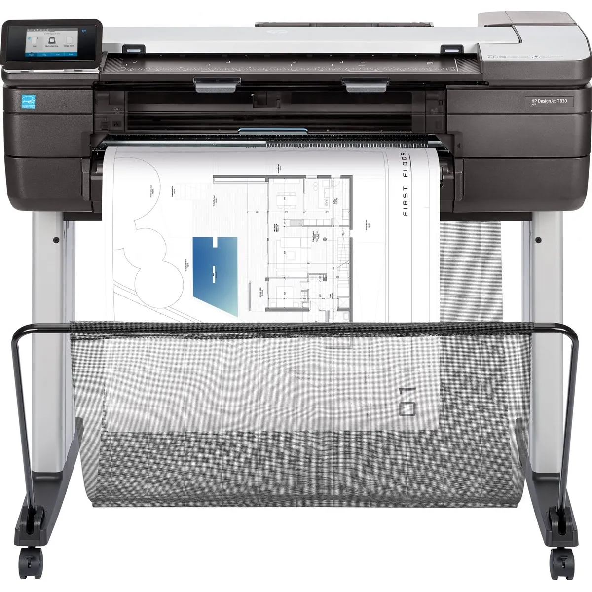 Плоттер HP DesignJet T830 MFP (F9A28D), A1, 24", 2400x1200 dpi, Wi-Fi, Ethernet