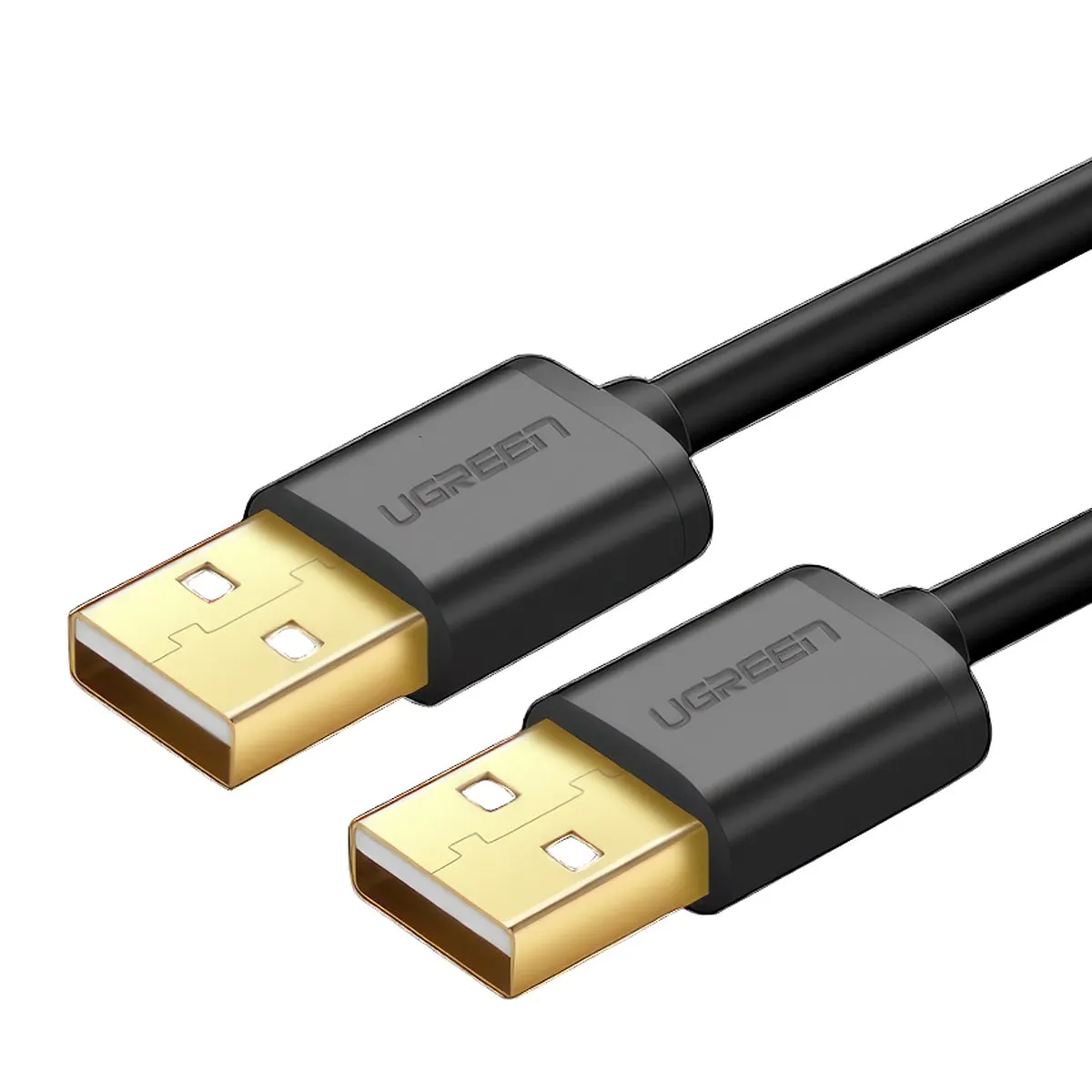 Кабель UGREEN US102 (10309), USB 2.0 A Male — A Male, 1 м, черный