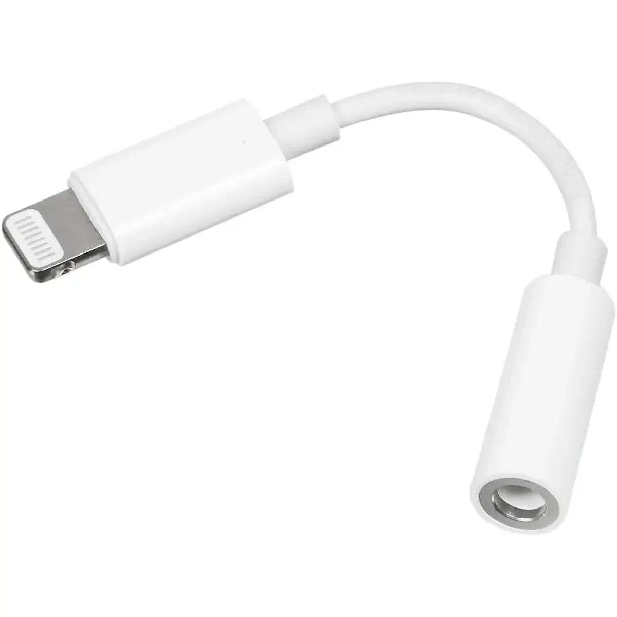 Переходник Apple MMX62ZM/A, Lightning (m) — 3.5 мм Jack (f), белый