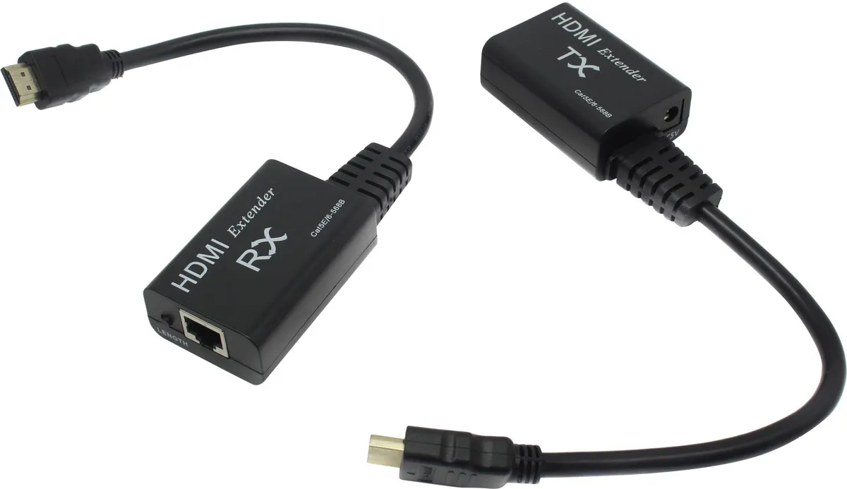 Удлинитель HDMI ORIENT VE044, HDMI 1.4a, до 60 м, 1920×1080 60 Гц, витая пара Cat5e/Cat6, фото 2