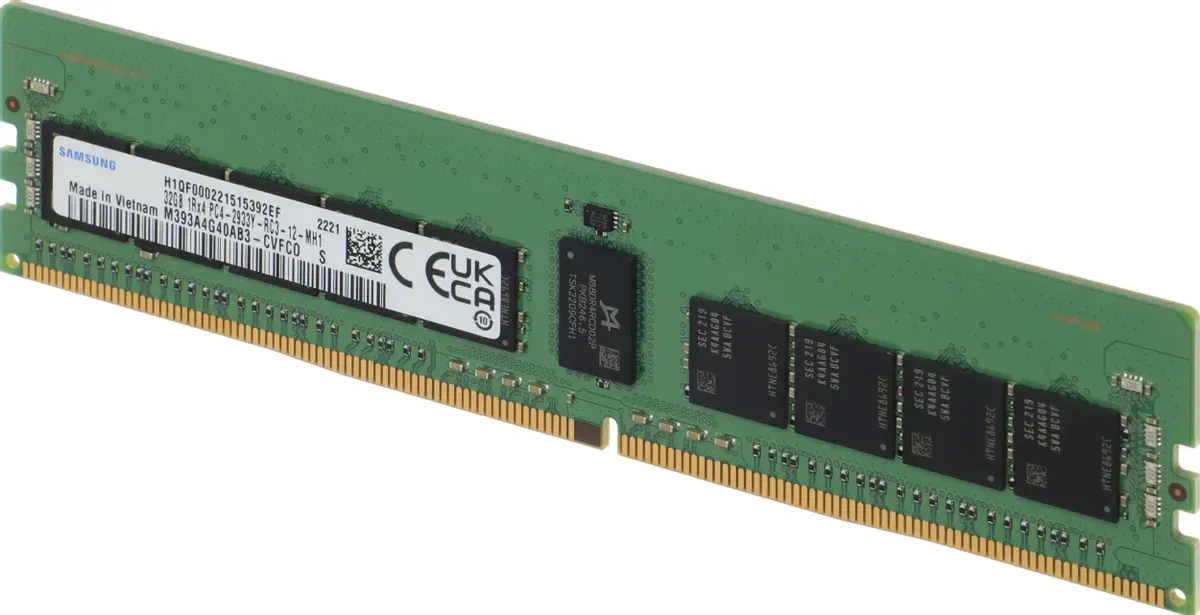 Модуль памяти Samsung M393A4G40AB3-CVF, DDR4 RDIMM, 32 ГБ, 2933 МГц, ECC, фото 2
