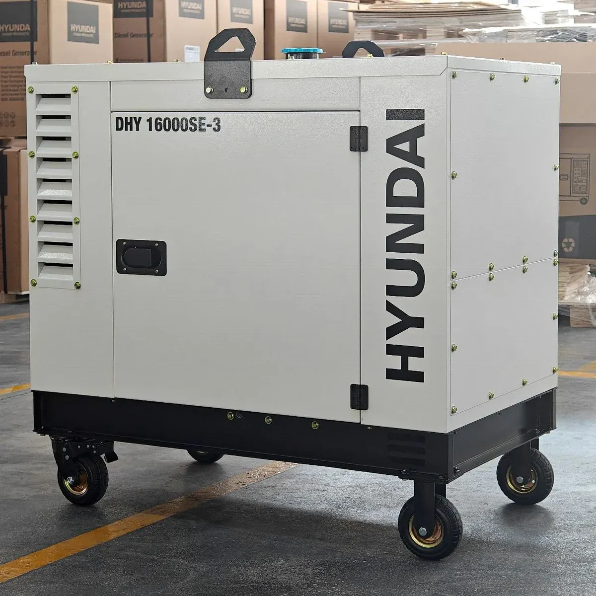 Генератор HYUNDAI DHY 16000SE-3, 13 кВт, дизельный, трехфазный, 380В, фото 2