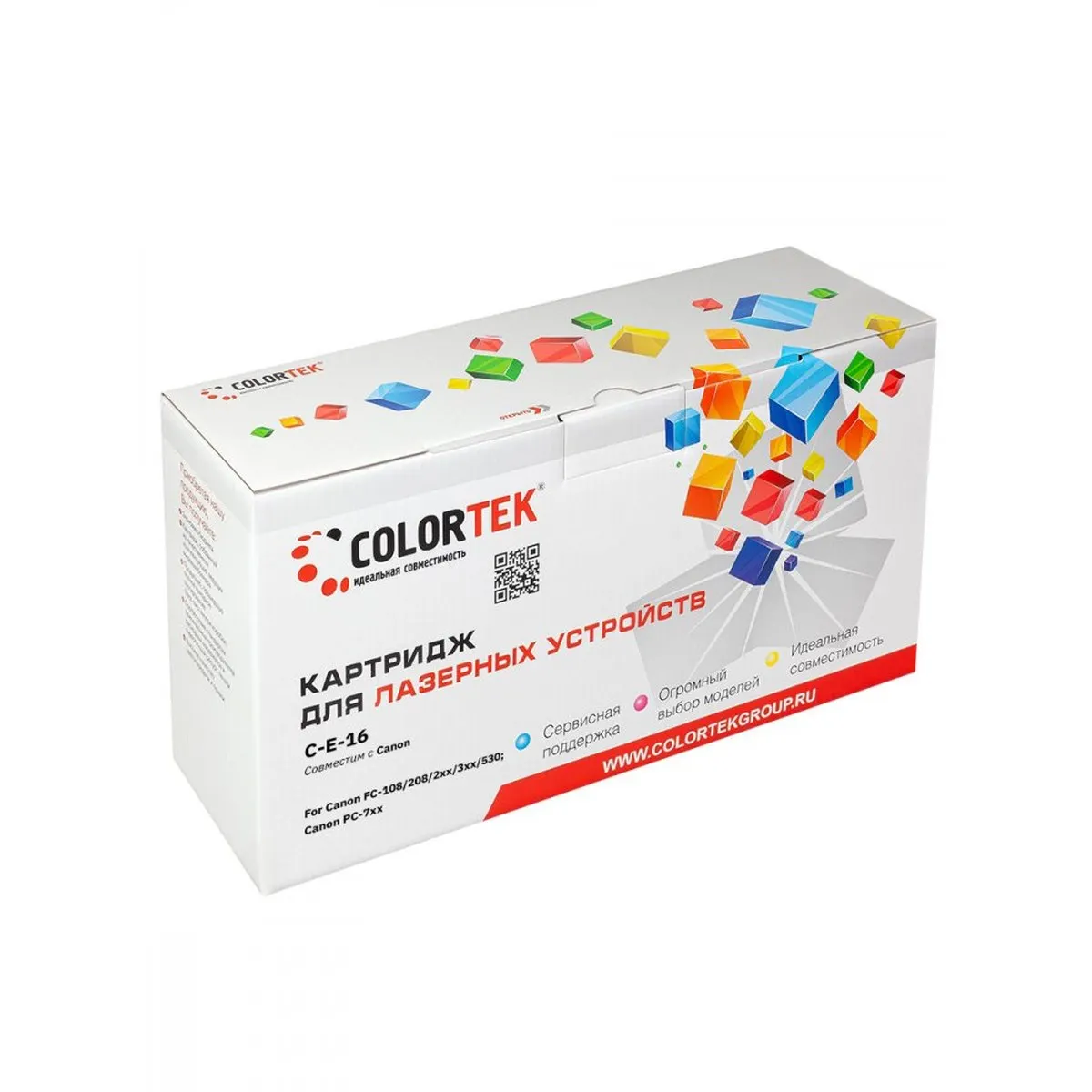 Картридж лазерный Colortek E-16, черный, 2000 страниц