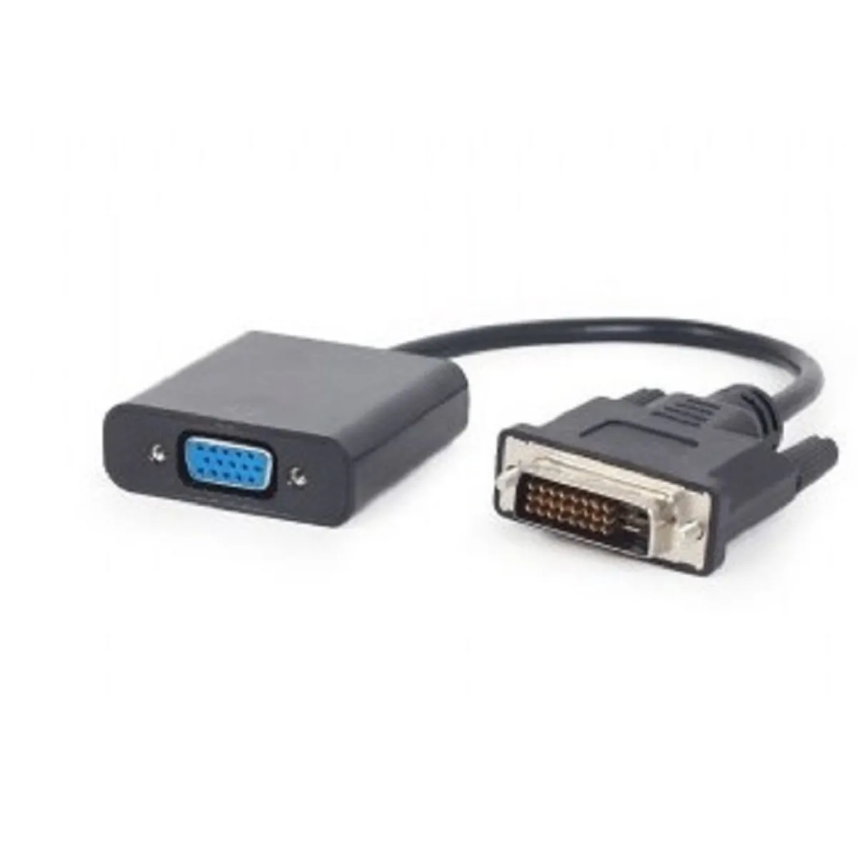 Переходник Cablexpert A-DVID-VGAF-01, DVI-D 25M — VGA 15F, 0,2 м, черный