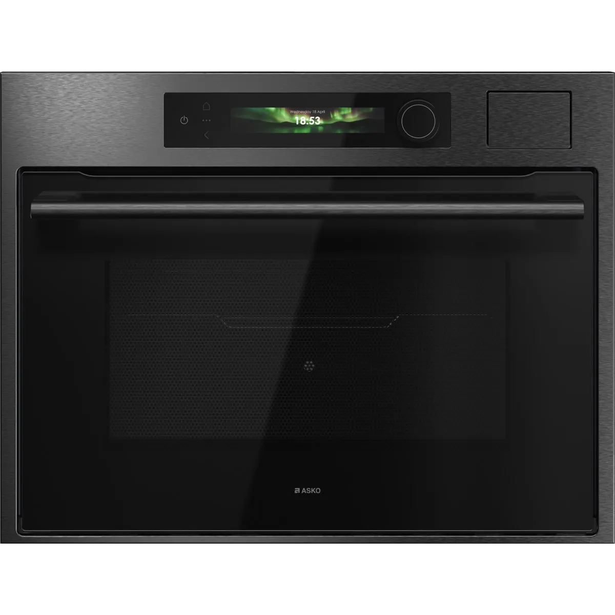 Духовой шкаф ASKO OCSM64BSH, 45 см, 51 л, СВЧ и пар, 250 °C, чёрный