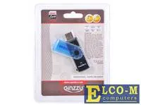 Кардридер Ginzzu GR-412B, USB 2.0 Type-A, microSD/SD/MS Duo/MMC, чёрный, фото 2