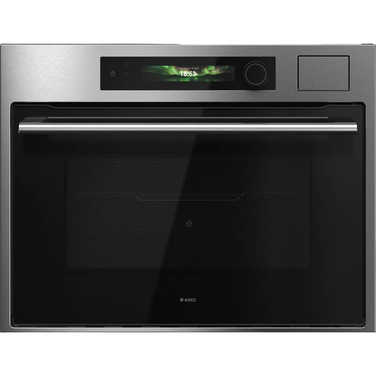 Духовой шкаф ASKO OCSM64SSH, 51 л, 45 см, СВЧ и пар, 11 режимов